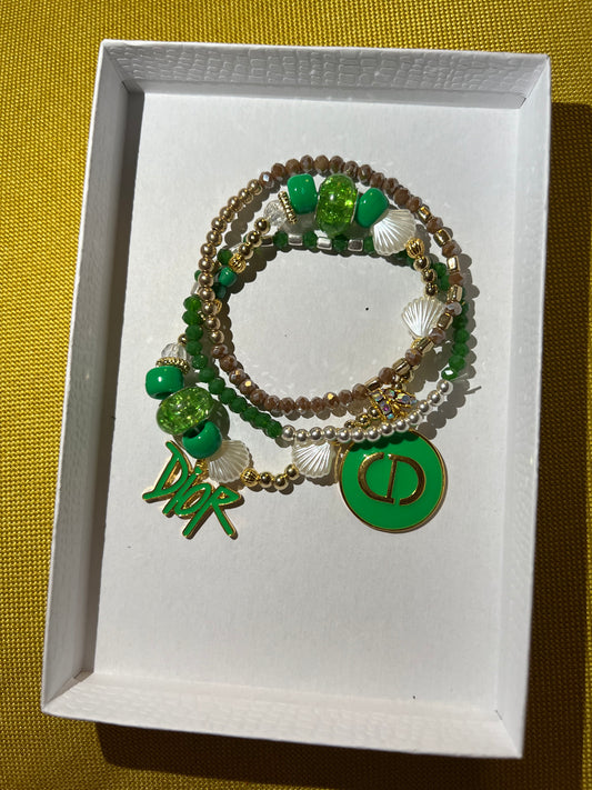 The Green CD anklet
